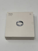 Oura Ring Gen 4 Brushed Silver Size 8 Good