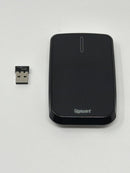 Gigaware Wireless Laser Mouse with Ultra Compact Dongle Black Good