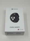 Motorola Moto Watch Volcanic Ash Case with Black Silicone Bands XT2547-2 NEW