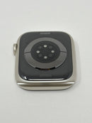 pple Watch Series 7 45MM Starlight Aluminum Case Bone/Black Nike Cellular Good