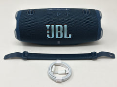 JBL Charge 6 Portable Bluetooth Speaker Blue Excellent