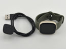 FitBit Versa 3 FB511 Soft Gold With Olive Green Infinity Band Good
