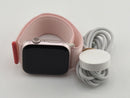 Apple Watch Series 9 45mm Pink Aluminum Case Light Pink Sport Loop GPS Excellent
