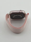 Apple Watch Series 9 45mm Pink Aluminum Case Light Pink Sport Loop GPS Excellent