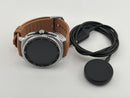 Samsung Galaxy Watch 8 Classic 46mm Silver Caramel Hybrid Band Excellent