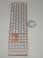 Apple Magic Keyboard with Touch ID and Numeric Keypad A2520 Pink Excellent