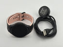 Samsung Galaxy Watch 4 44mm Black With Pink and Black Floral Silicone Bands Used