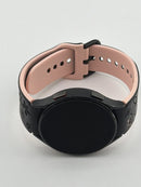 Samsung Galaxy Watch 4 44mm Black With Pink and Black Floral Silicone Bands Used