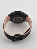 Samsung Galaxy Watch 4 44mm Black With Pink and Black Floral Silicone Bands Used