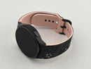Samsung Galaxy Watch 4 44mm Black With Pink and Black Floral Silicone Bands Used