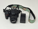 Nikon D5600 DSLR Digital SLR Camera with Nikkor AF 50mm 1:1.8 D Lens Very Good