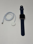 Apple Watch Series 10 42mm Rose Gold Aluminum Case Abyss Blue Band GPS Used