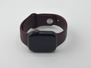 Apple Watch Series 7 41mm Midnight Aluminum Mulberry Sport Band GPS LTE Good