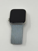 Apple Watch SE 2nd Gen 44mm Starlight Aluminum Light Blue Braided Solo GPS Used