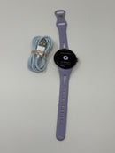 Google Pixel Watch 2 LTE Wifi Gold Aluminum Case and Purple Silicone Band Used