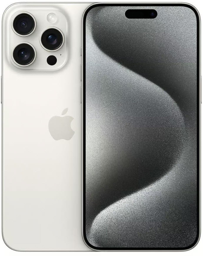 iPhone 15 Pro Max 1TB White Titanium (Unlocked) Refurbished Used